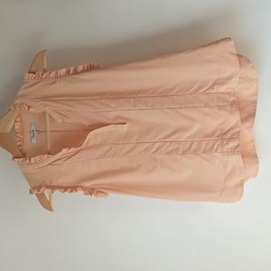 Madewell XS Silk Ruffle Sleeve Blouse